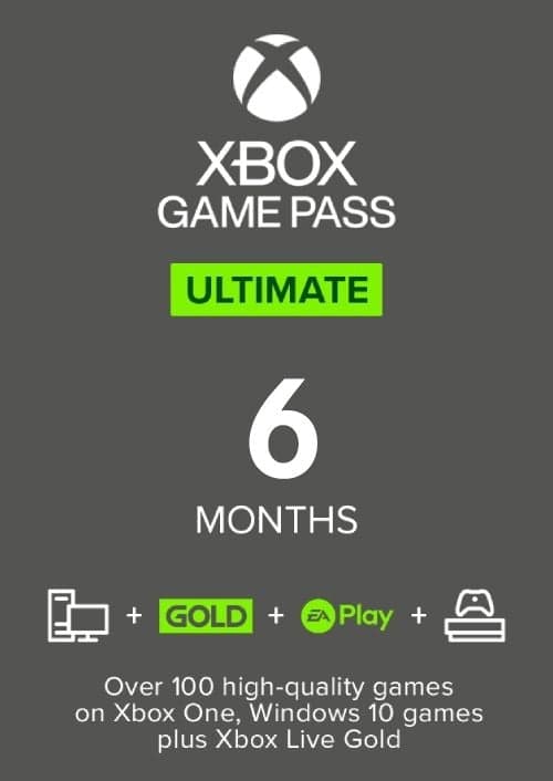 6 Month Xbox Game Pass Ultimate Xbox One/Xbox Series X|S/PC (Europe & UK)