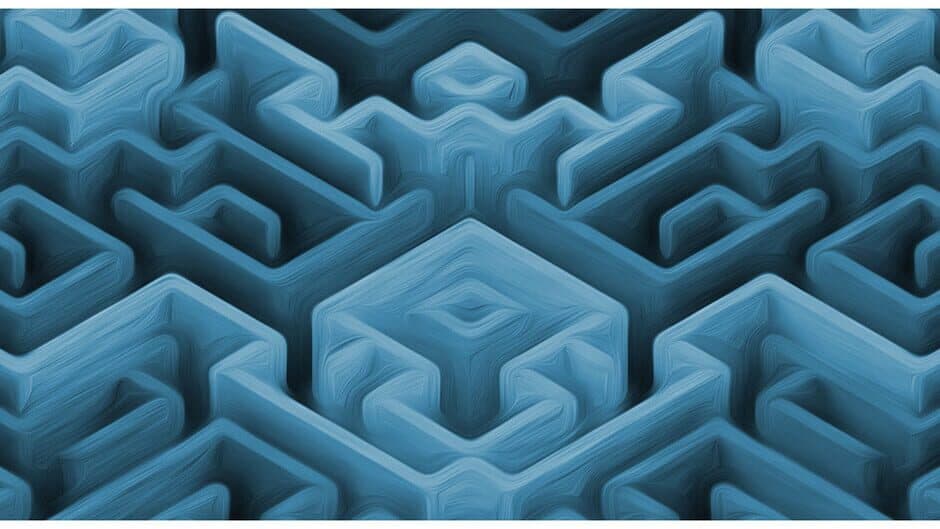 Maze Art: Blue