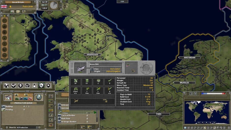 Supreme Ruler: The Great War screenshot 3