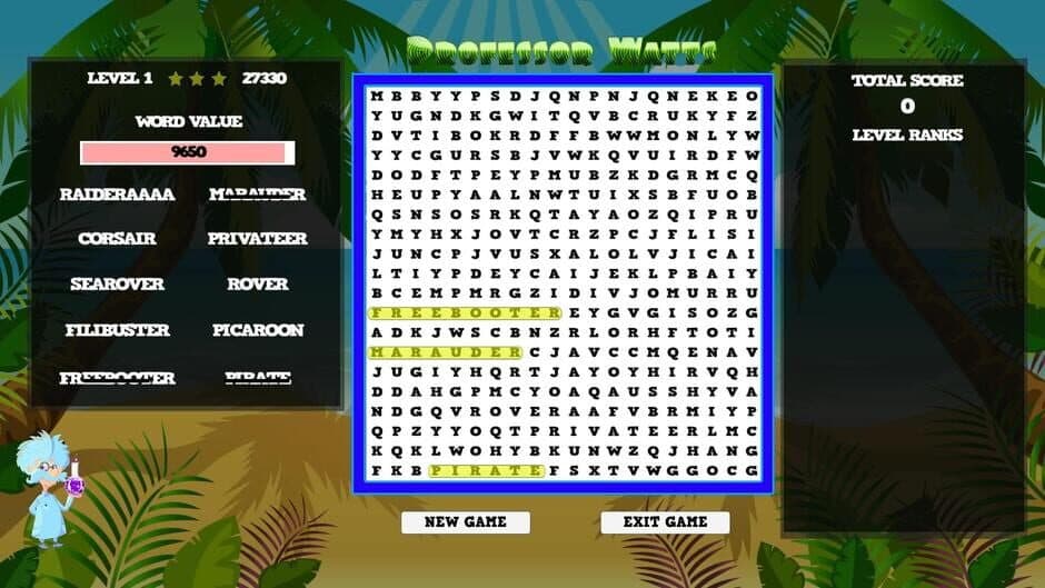 Professor Watts Word Search: Pirates Life screenshot 1