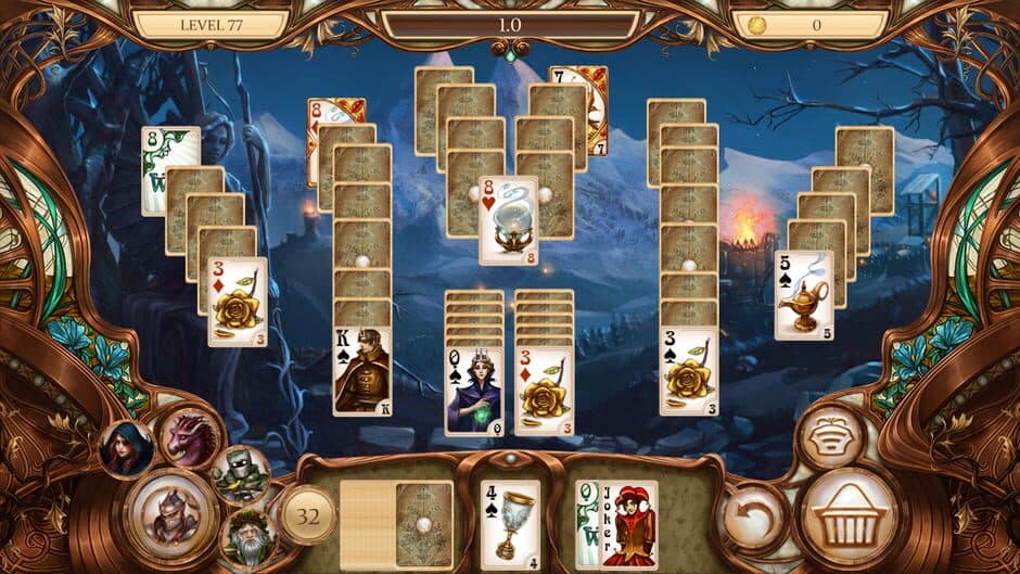 Snow White Solitaire. Charmed Kingdom screenshot 1