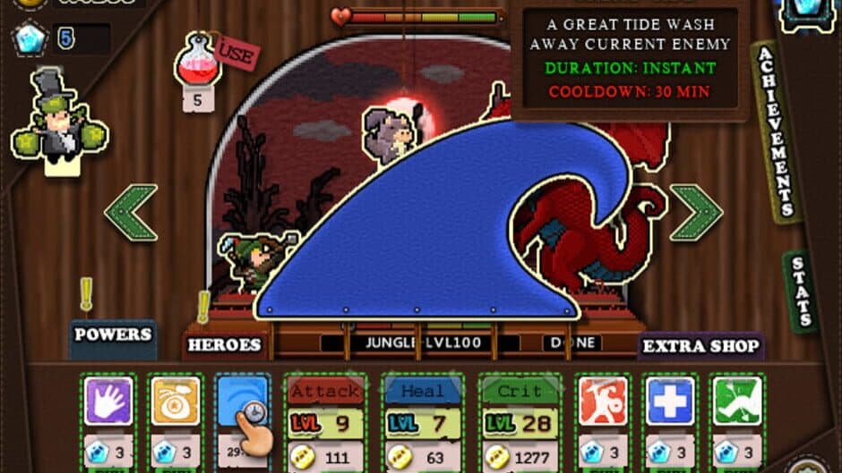 Tap heroes screenshot 4