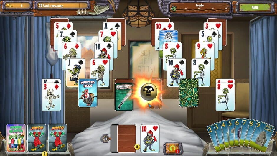 Zombie Solitaire 2 Chapter 3 screenshot 1