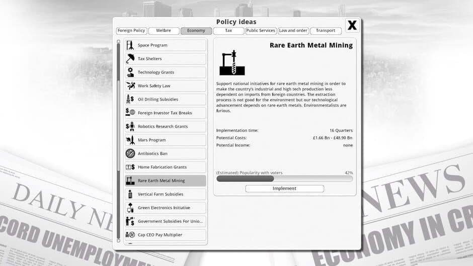 Democracy 3 - Clones and Drones screenshot 5
