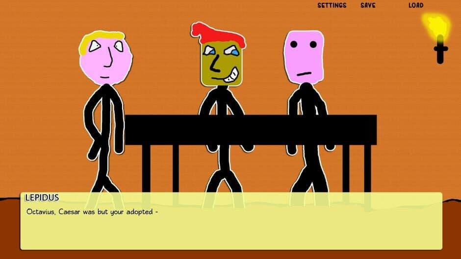 Paper Shakespeare: Stick Julius Caesar (with a dagger) screenshot 2