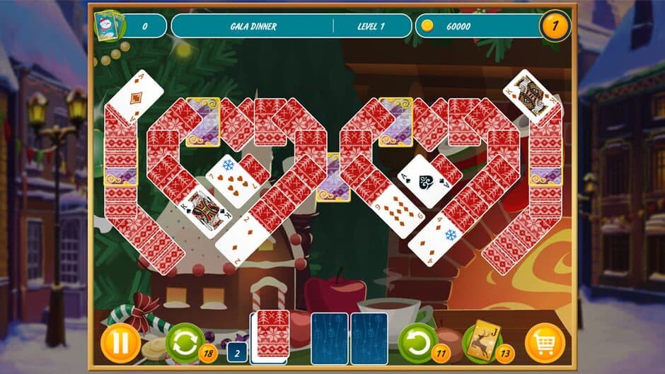 Solitaire Christmas. Match 2 Cards screenshot 3