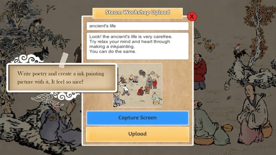 Chinese Ink Painting Puzzle & Creator screenshot 2