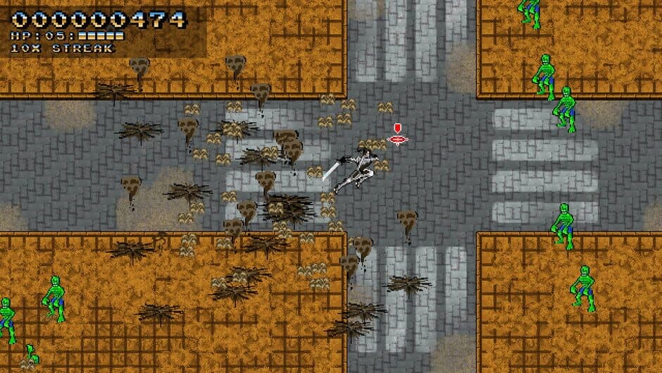 Space Robot Samurai Zombie Slayer screenshot 1