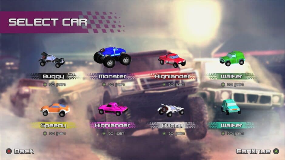 Rock 'N Racing Off Road DX screenshot 1