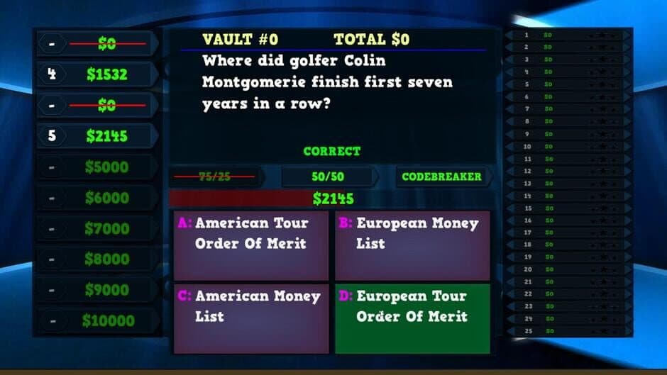 Trivia Vault Golf Trivia screenshot 2