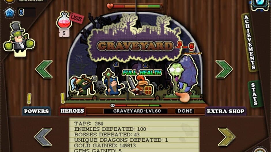 Tap heroes screenshot 1