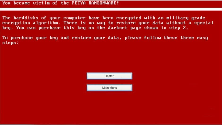Virus Petya screenshot 4