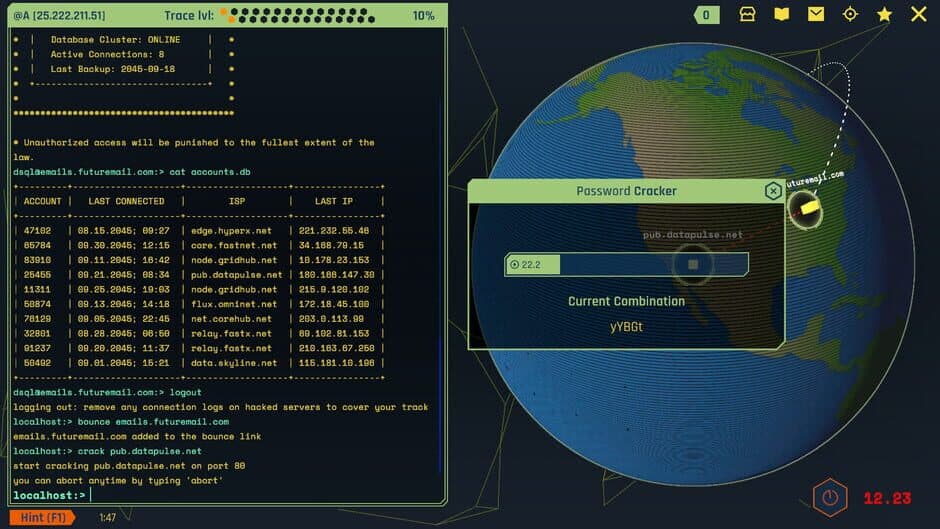 Void Future: Hacking Protocol screenshot 1