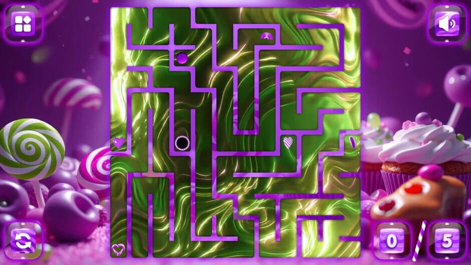 Sweetie Candy Maze: Purple Grape screenshot 5