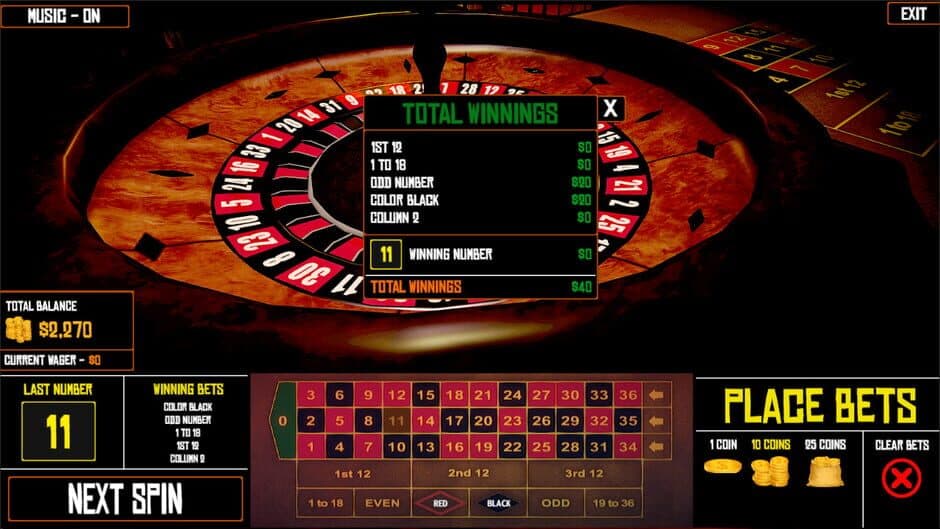 Roulette Simulator 2 screenshot 1