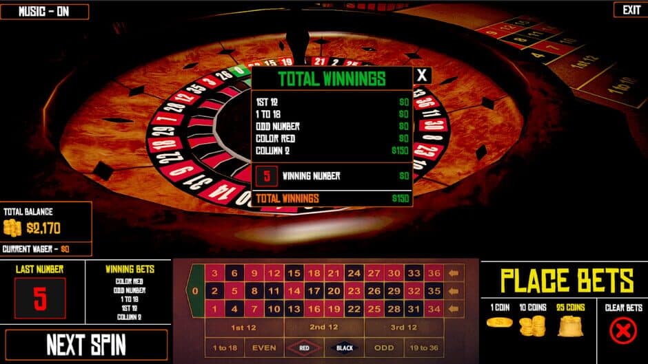 Roulette Simulator 2 screenshot 2