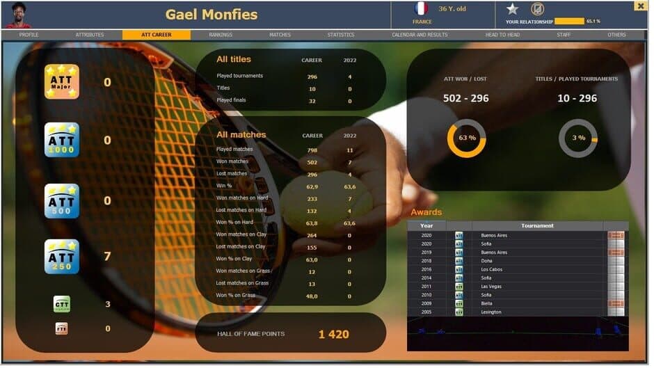Absolute Tennis Manager screenshot 3