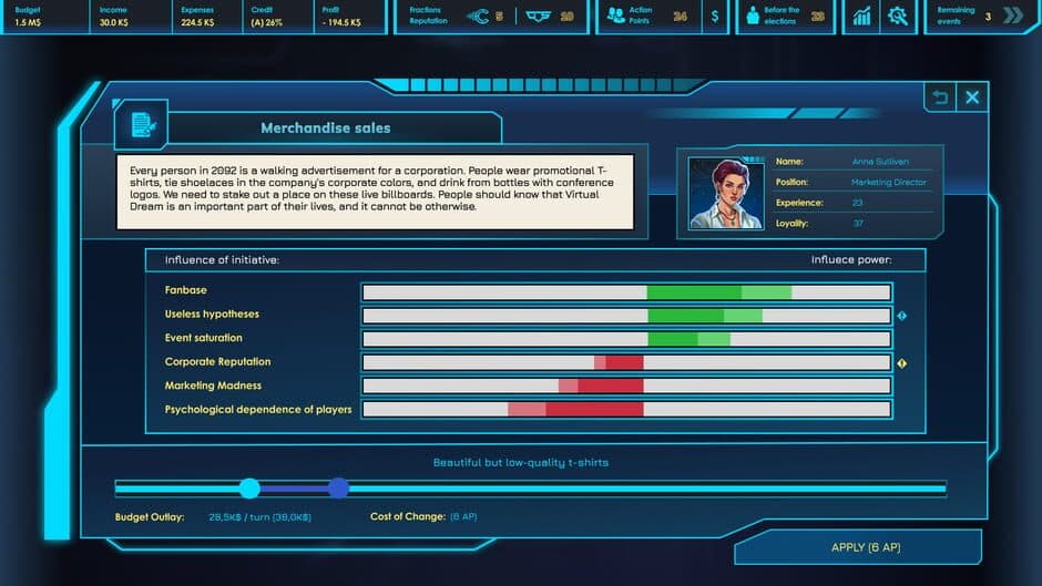 CEO Sim: Cyberpunk screenshot 6
