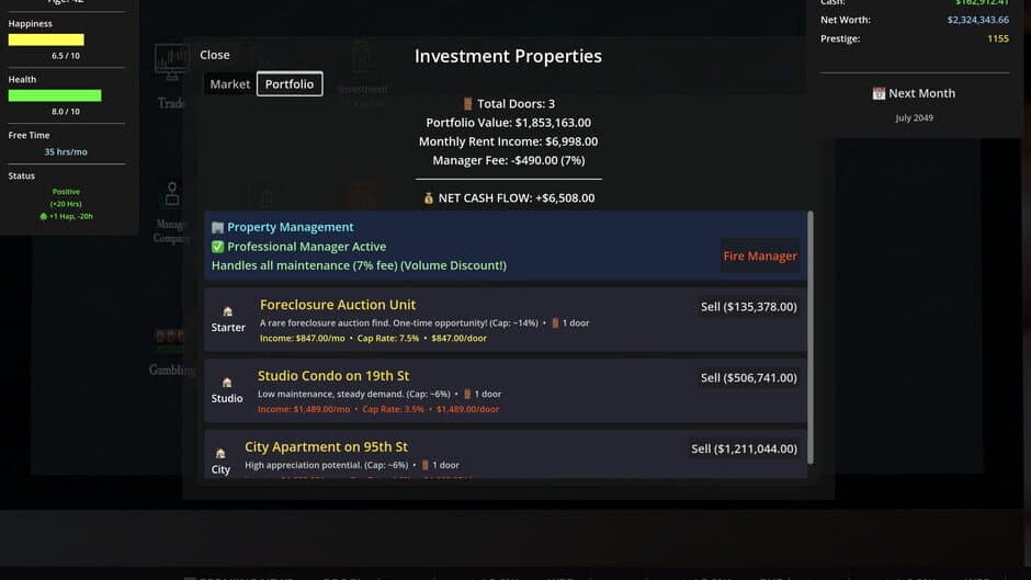 SELF MADE: Investment Life Sim screenshot 6