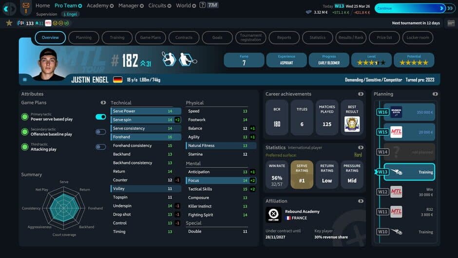 Tennis Manager 26 screenshot 3