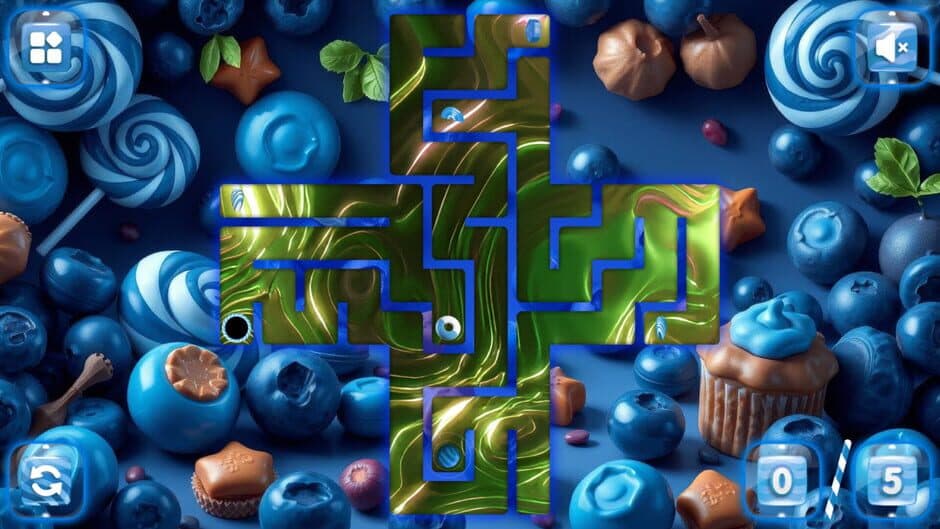 Sweetie Candy Maze: Blueberry screenshot 1