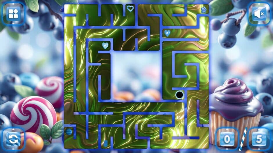 Sweetie Candy Maze: Blueberry screenshot 2