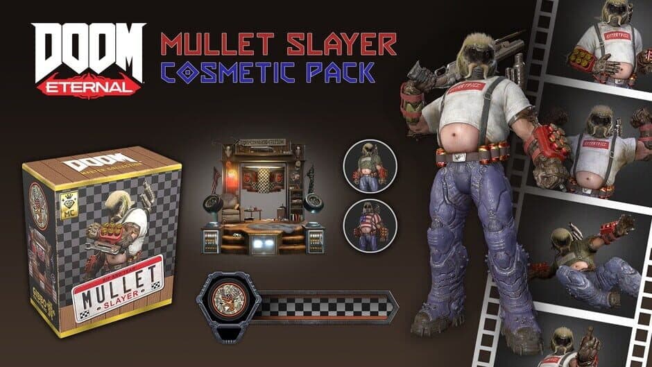 DOOM Eternal: Mullet Slayer Master Collection Cosmetic Pack screenshot 1