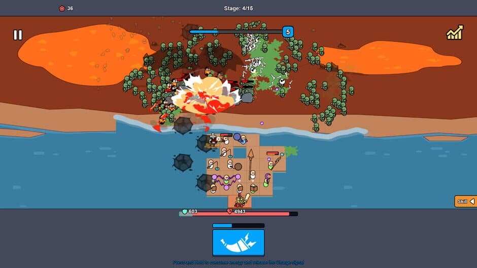 Beach Defense: Zombie Invasion screenshot 3