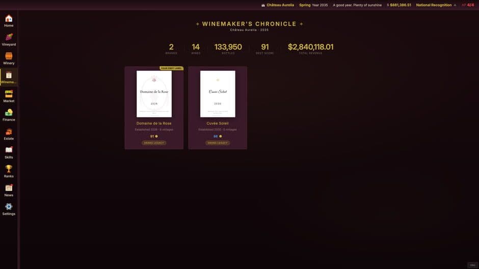 Grand Cru: The Wine Maker screenshot 2