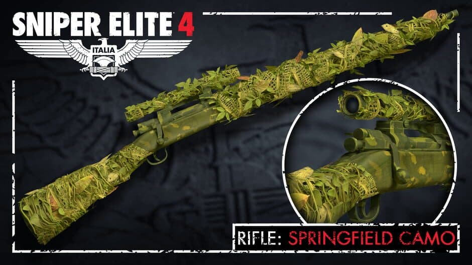 Sniper Elite 4 - Camouflage Rifles Skin Pack screenshot 1