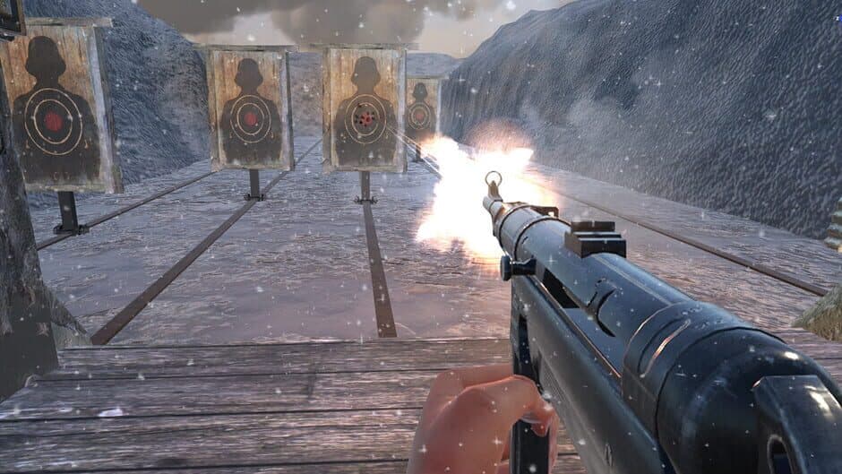 World War 2 Winter Gun Range VR Simulator screenshot 4