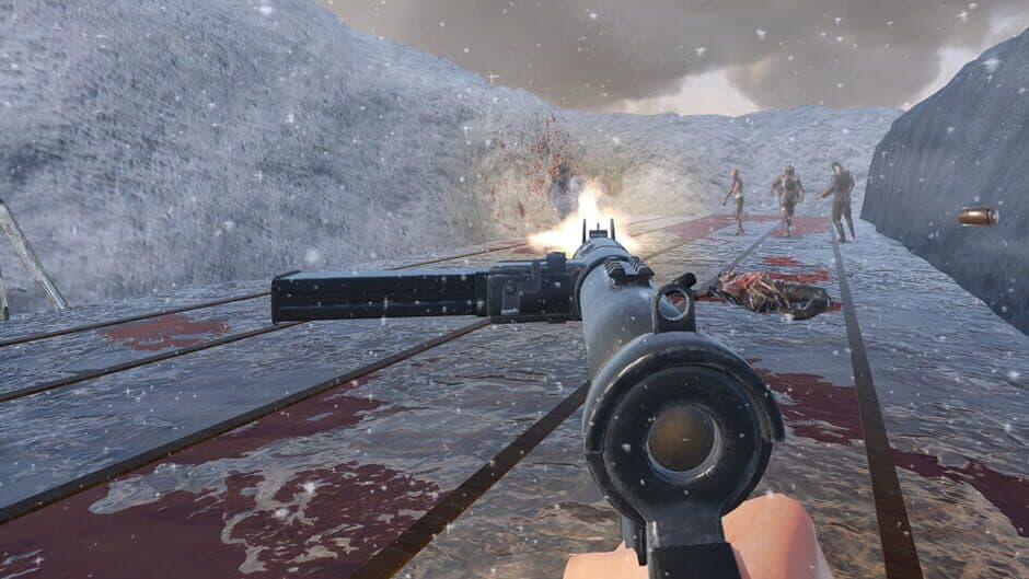 World War 2 Winter Gun Range VR Simulator screenshot 2