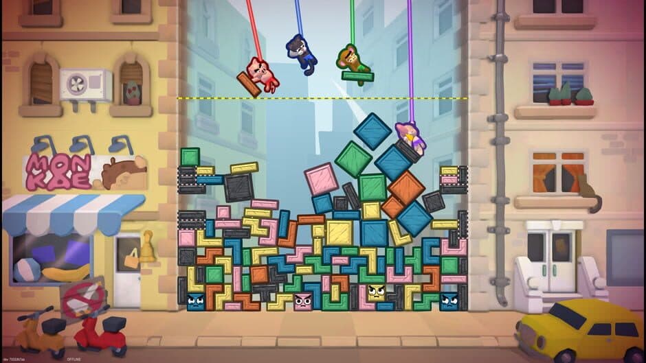 TopplePOP: Bungee Blockbusters screenshot 2