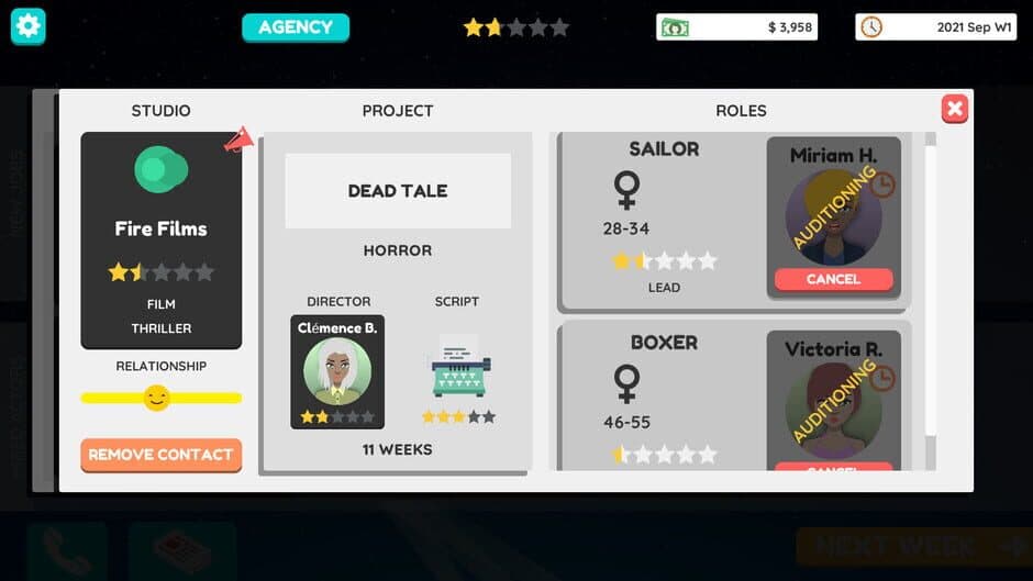 Actor Tycoon 2 screenshot 3