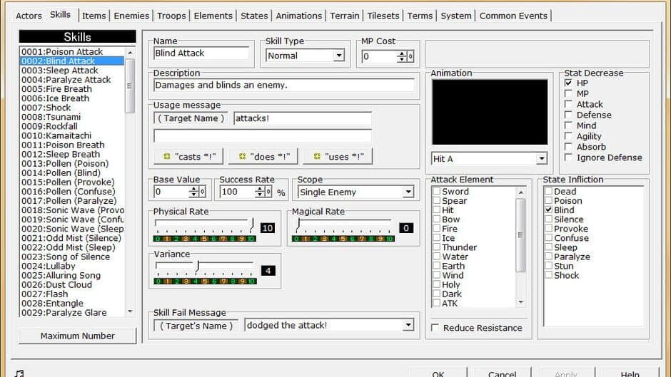 RPG Maker 2000 screenshot 1