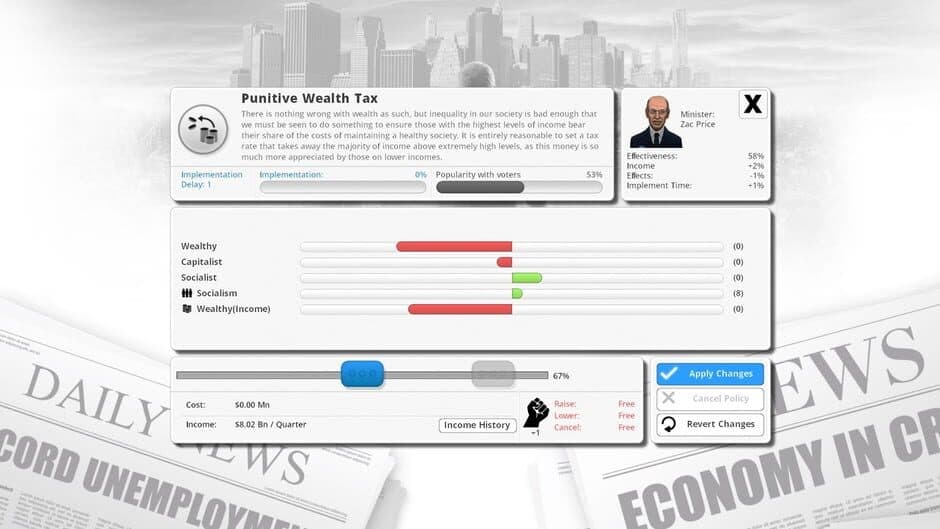 Democracy 3 - Extremism screenshot 3