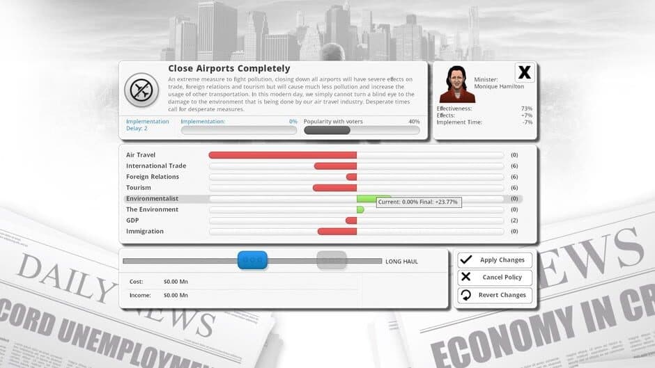 Democracy 3 - Extremism screenshot 4