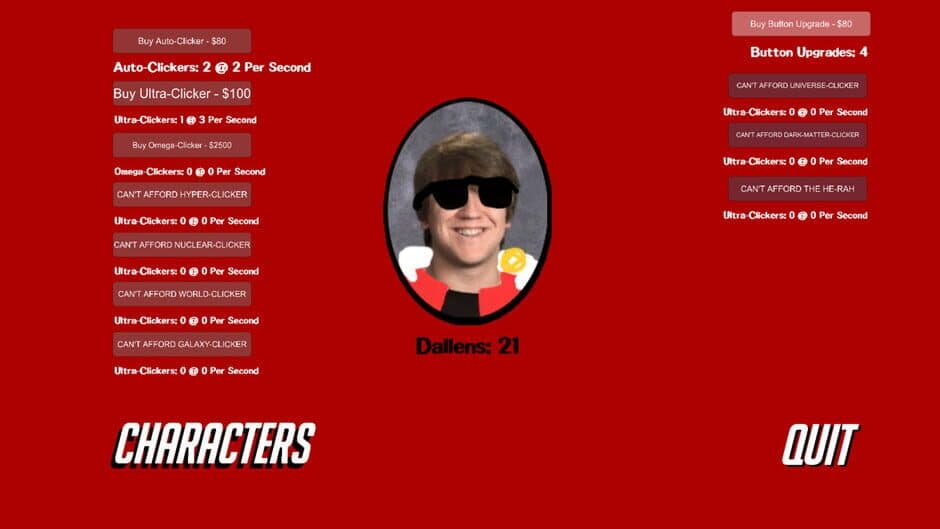 Dallen Clicker Ultimate screenshot 1