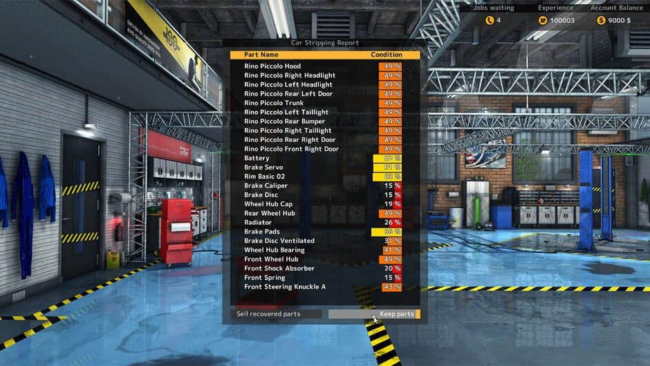 Car Mechanic Simulator 2015 - Car Stripping screenshot 5