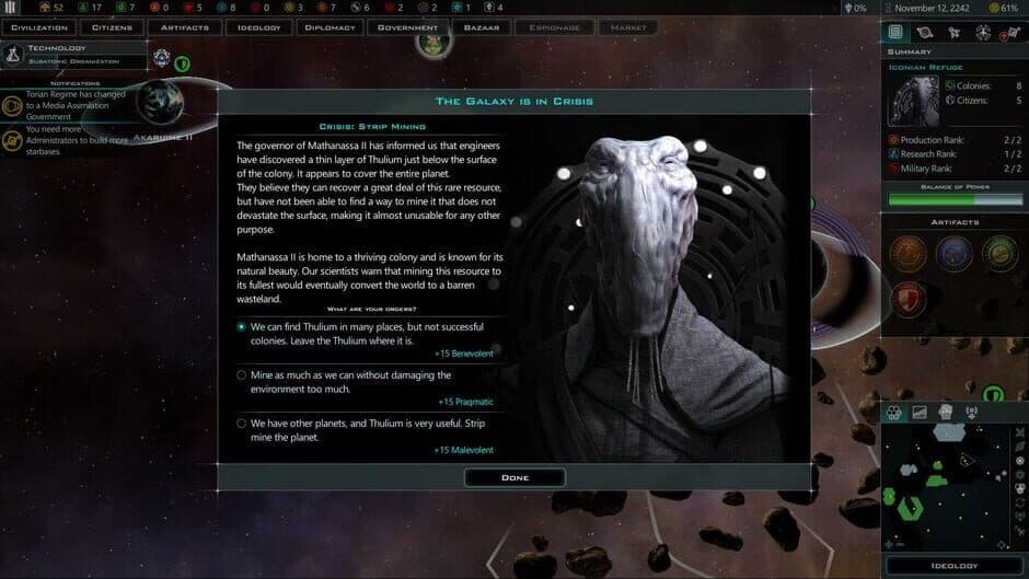Galactic Civilizations III - Worlds in Crisis screenshot 1