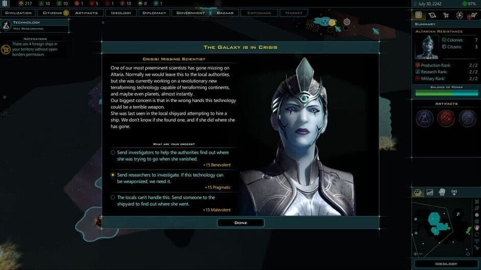 Galactic Civilizations III - Worlds in Crisis screenshot 2
