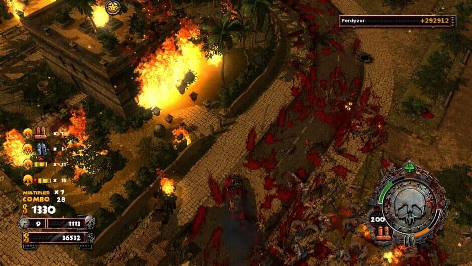 Zombie Driver HD Burning Garden of Slaughter screenshot 2