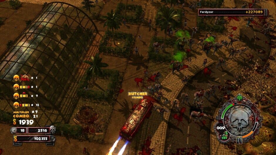 Zombie Driver HD Burning Garden of Slaughter screenshot 1