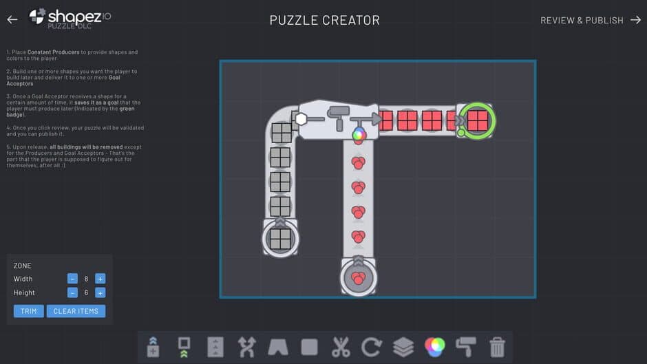 shapez.io: Puzzle screenshot 1