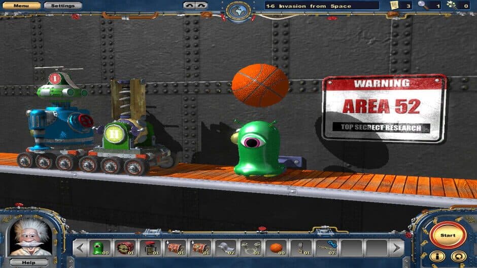 Crazy Machines 2 - Invaders from Space screenshot 1