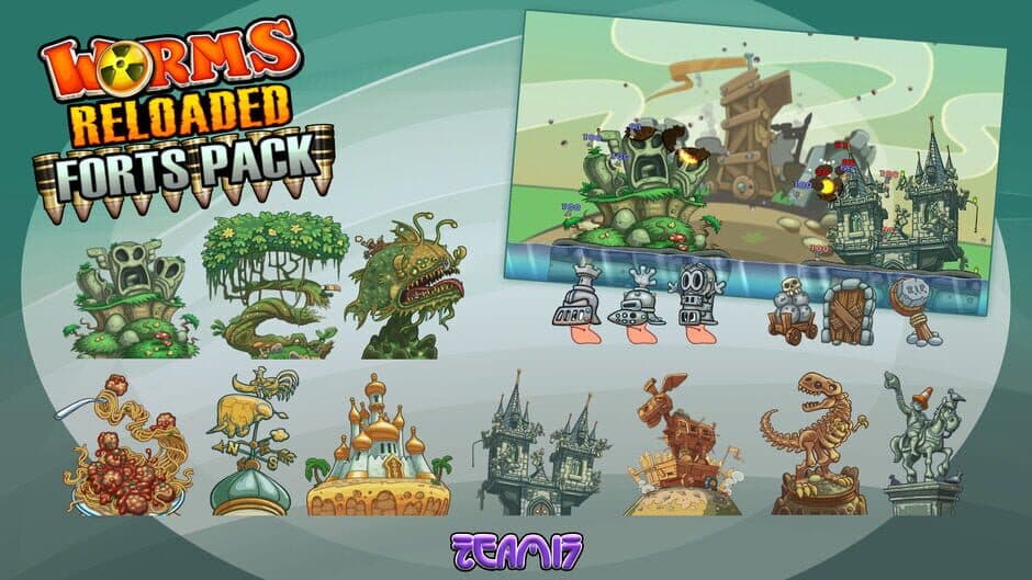 Worms Reloaded Forts Pack screenshot 1