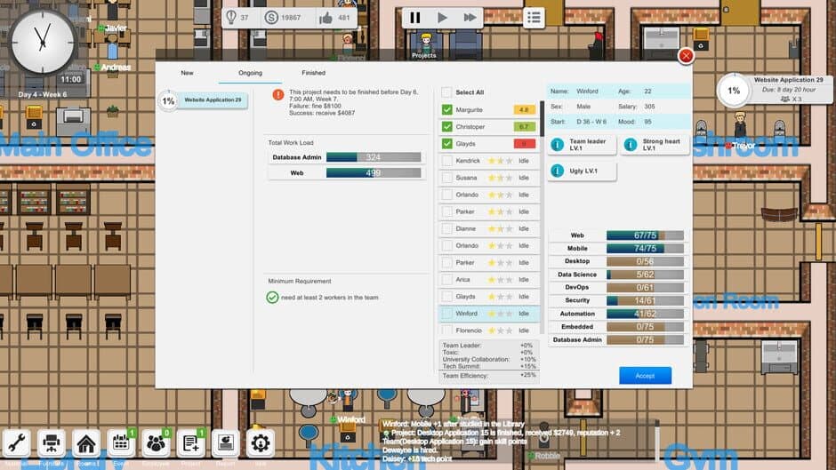 Outsourcing - IT company simulator screenshot 6