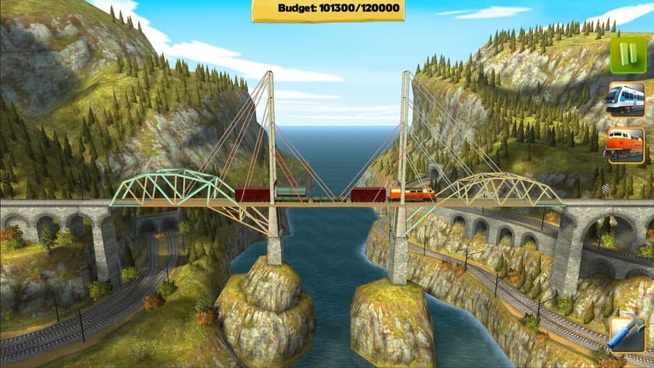 Bridge Constructor: Trains screenshot 1