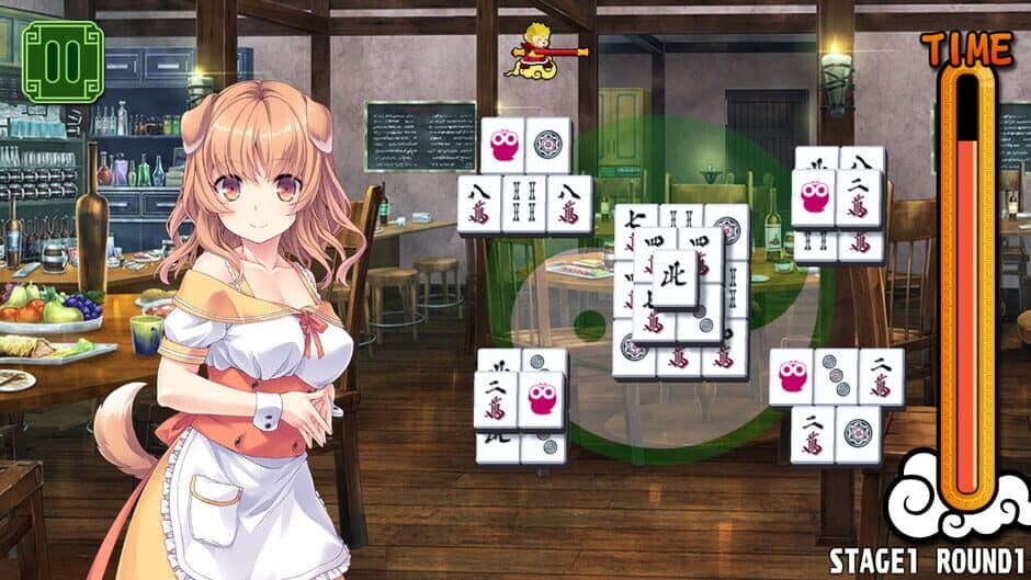 Pretty Girls Mahjong Solitaire [GREEN] screenshot 1
