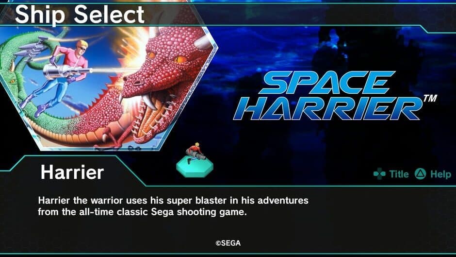 DARIUSBURST Chronicle Saviours - Space Harrier screenshot 1